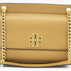 Tory Burch 67295 Cardamom (Brown) Britten Flap Women's Shoulder Bag
